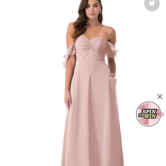 Azazie Juna Bridesmaid Dress in Dusty Rose - Picture 1 of 5